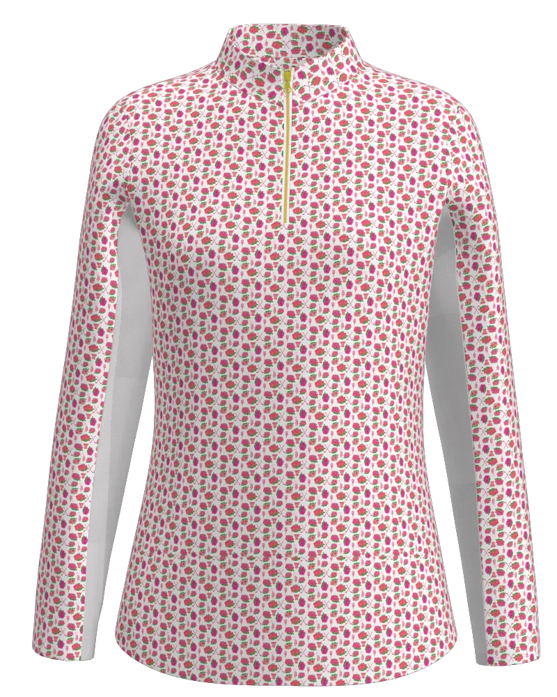 AB SPORT Women's Azalea Print Long Sleeve Sun Shirt LS01-AZALEA_ABS1A