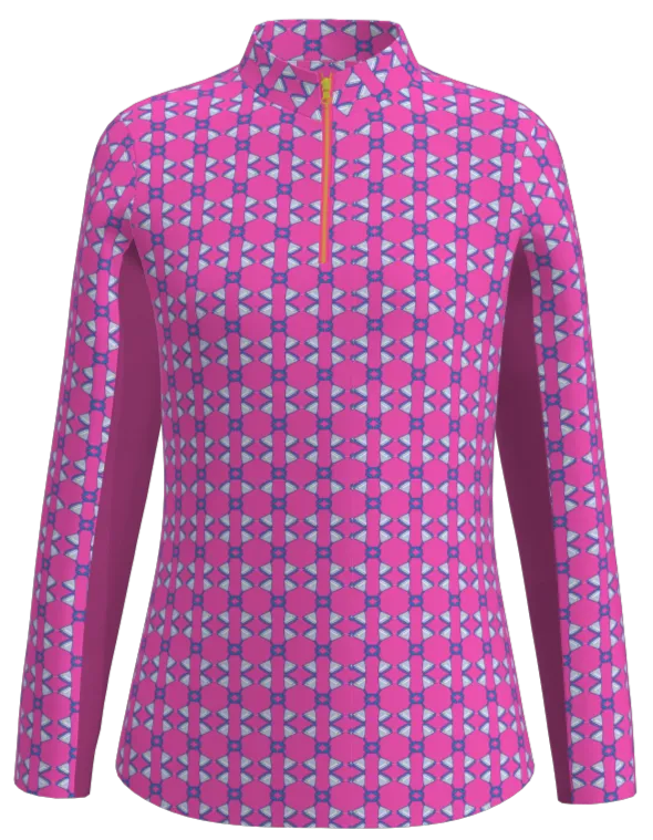 AB SPORT Women's Long Sleeve Martini Print Sun Shirt LS01-MART4J