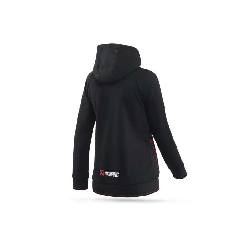 AKRAPOVIC 802061 Zip Hoodie Corpo Black Women XS