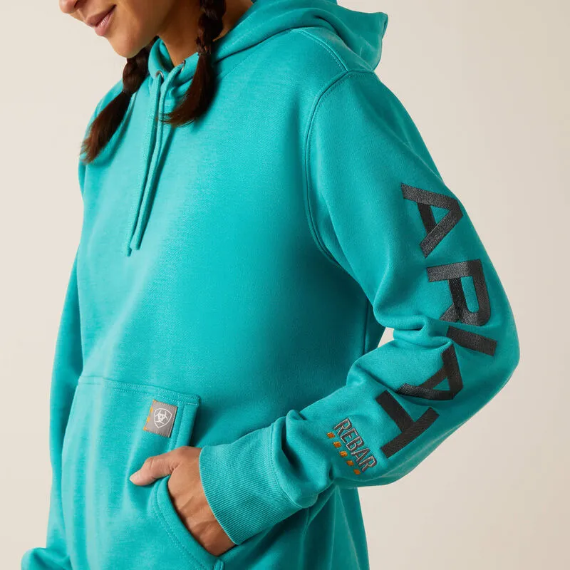 Ariat Rebar Graphic Hoodie in Latigo Bay