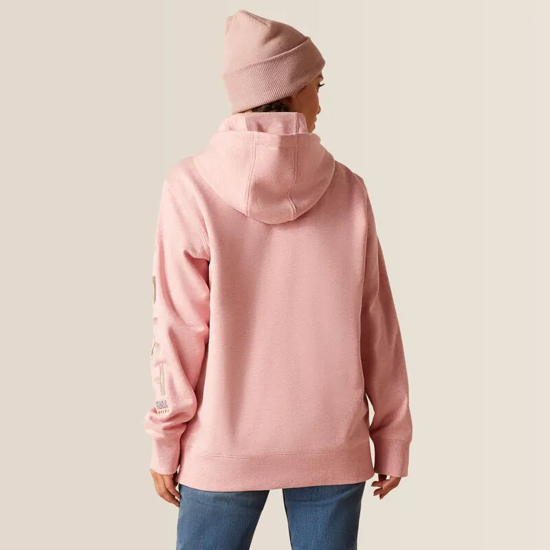 Ariat Rebar Graphic Hoodie in Mauve Glow