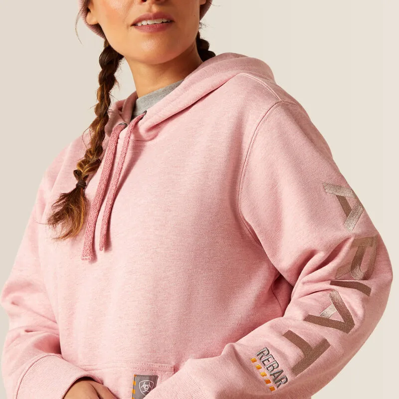 Ariat Rebar Graphic Hoodie in Mauve Glow