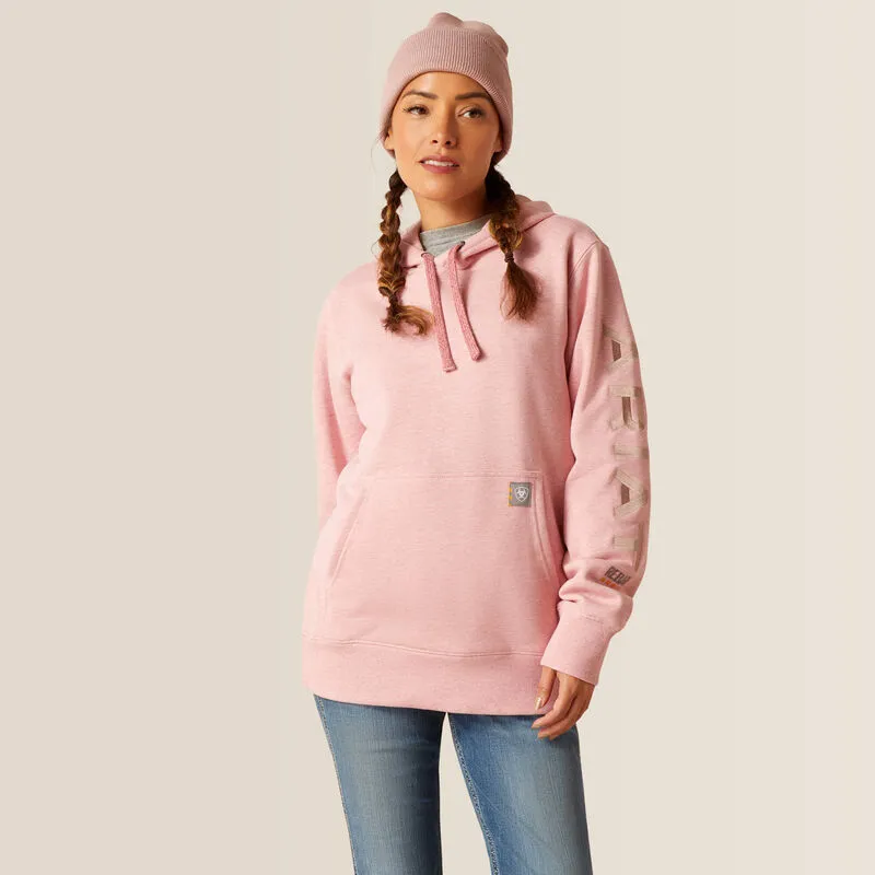 Ariat Rebar Graphic Hoodie in Mauve Glow