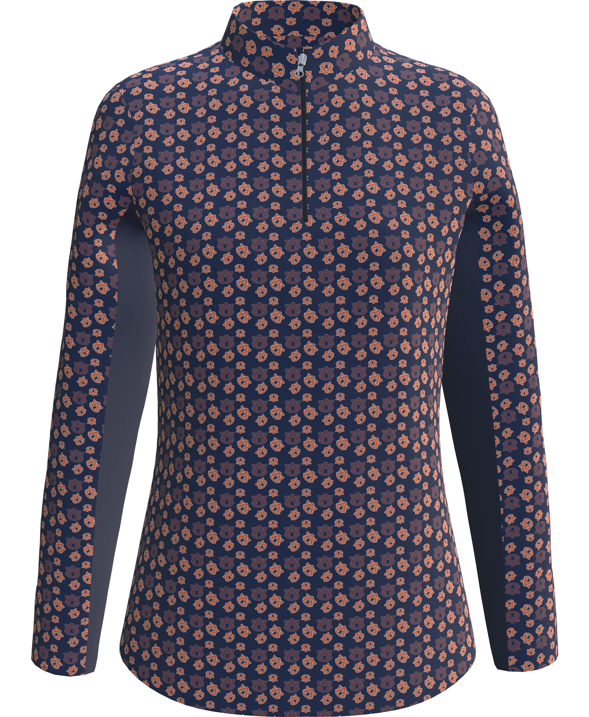 Auburn Tigers AU Print Women's Long Sleeve Sun Shirt LS01-AU_3C