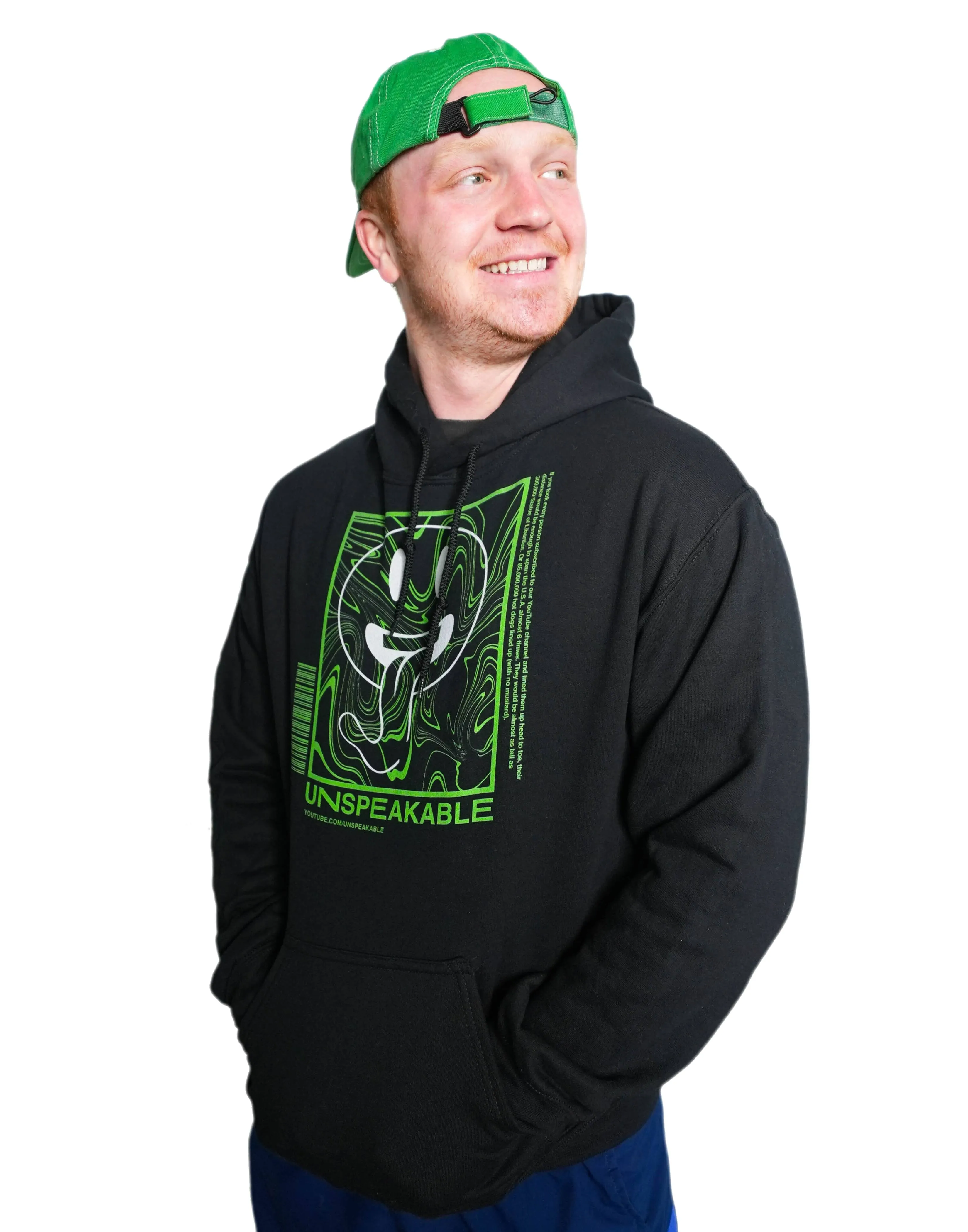 BLACK SMILEY SWIRL HOODIE