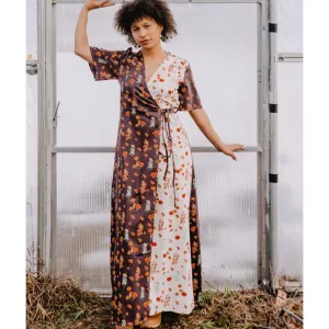 Brea Wrap Dress Botanical Mix