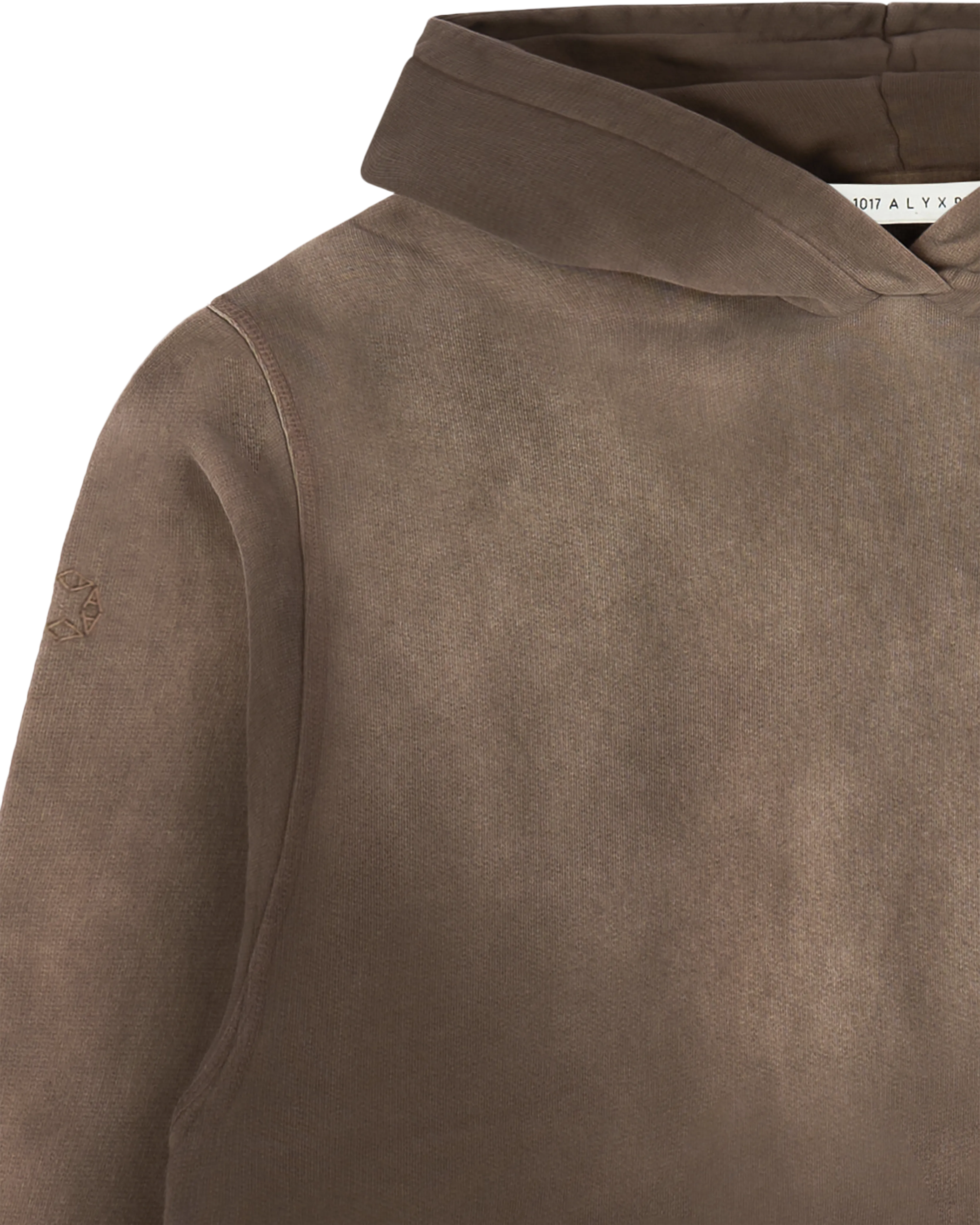 BROWN GARMENT DYE BOXY HOODIE