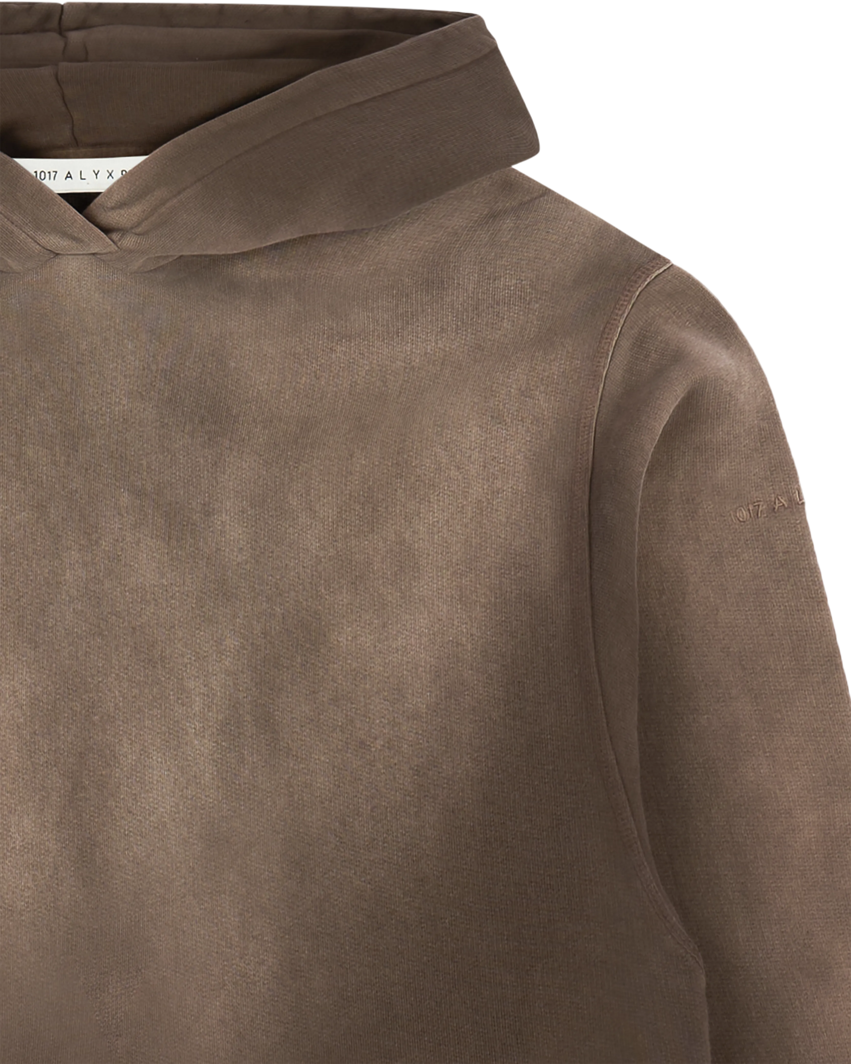 BROWN GARMENT DYE BOXY HOODIE