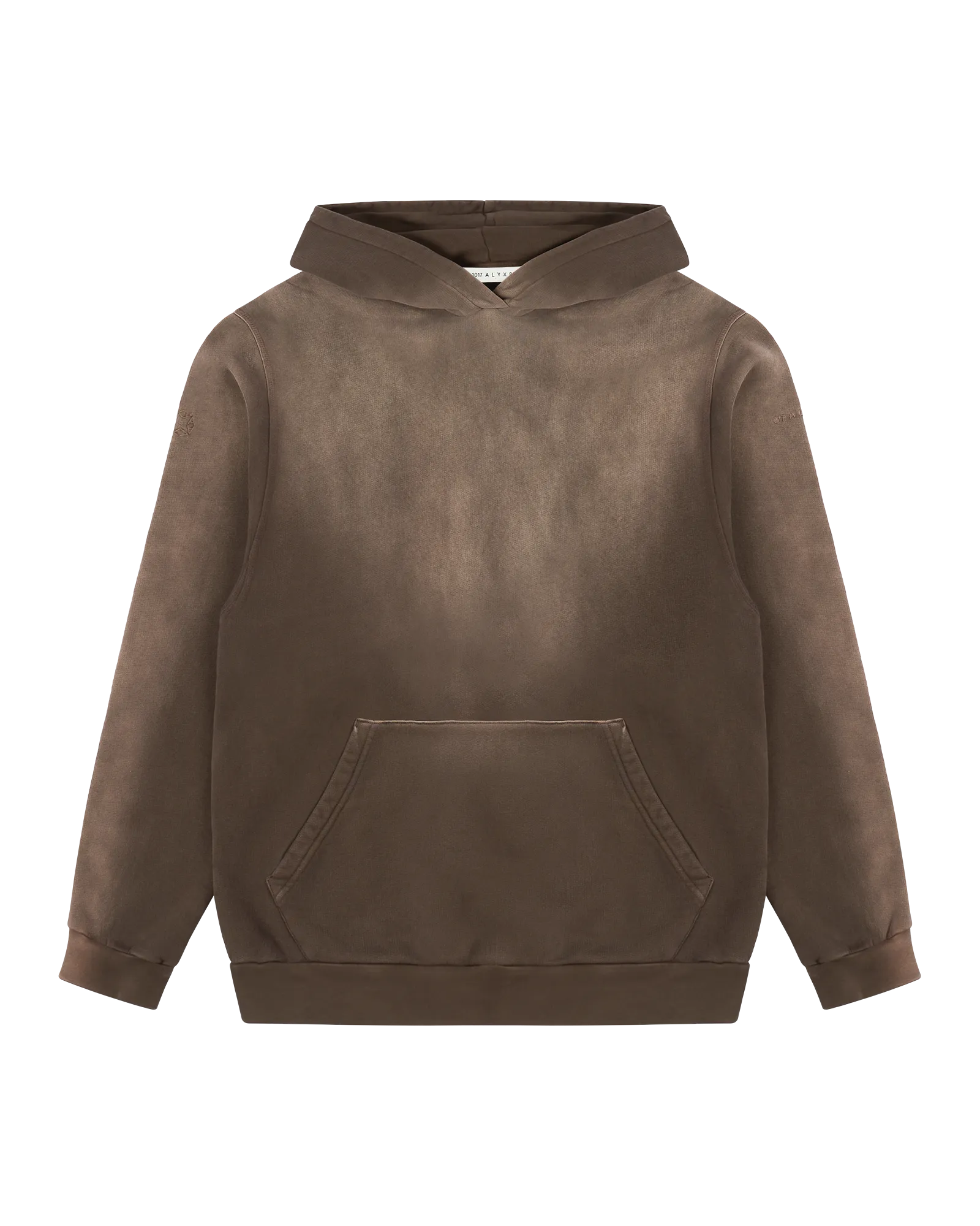 BROWN GARMENT DYE BOXY HOODIE