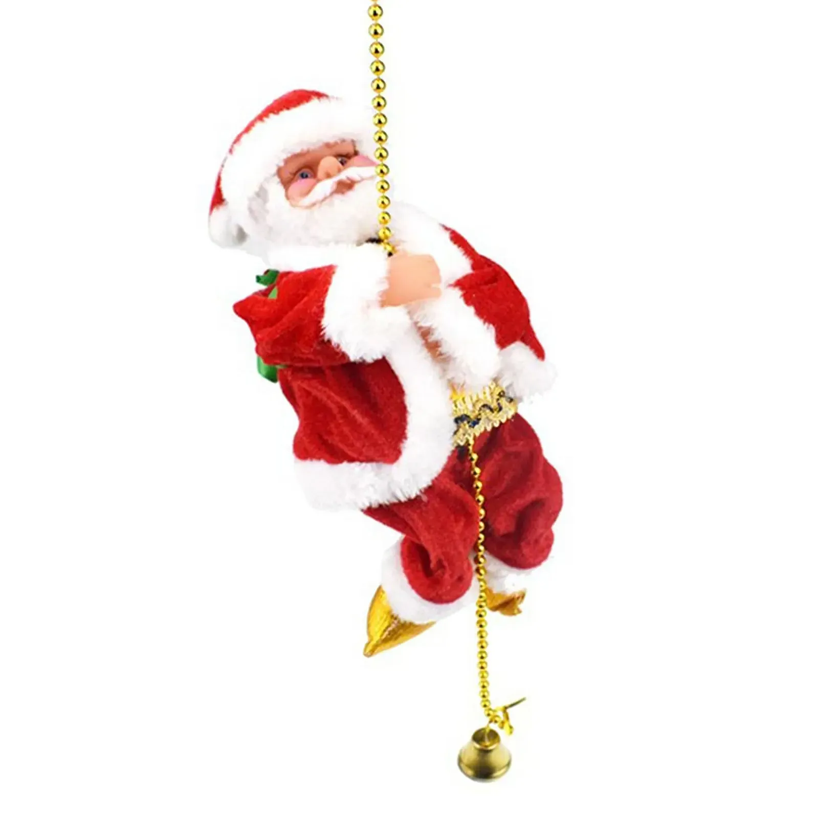 Climbing Santa Claus Christmas Ornament - Climbing Santa with Light Music Indoor and Outdoor Christmas Decor