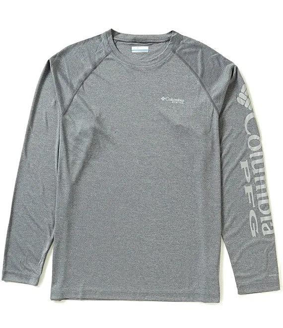 Columbia Mens PFG Terminal Tackle Heather Long Sleeve T-Shirt