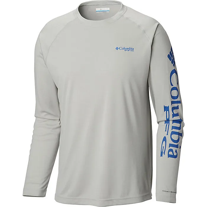 Columbia Mens PFG Terminal Tackle Heather Long Sleeve T-Shirt