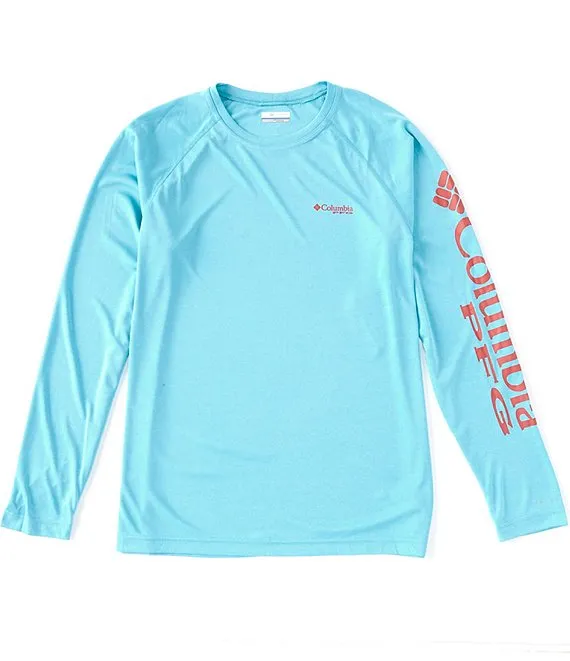 Columbia Mens PFG Terminal Tackle Heather Long Sleeve T-Shirt