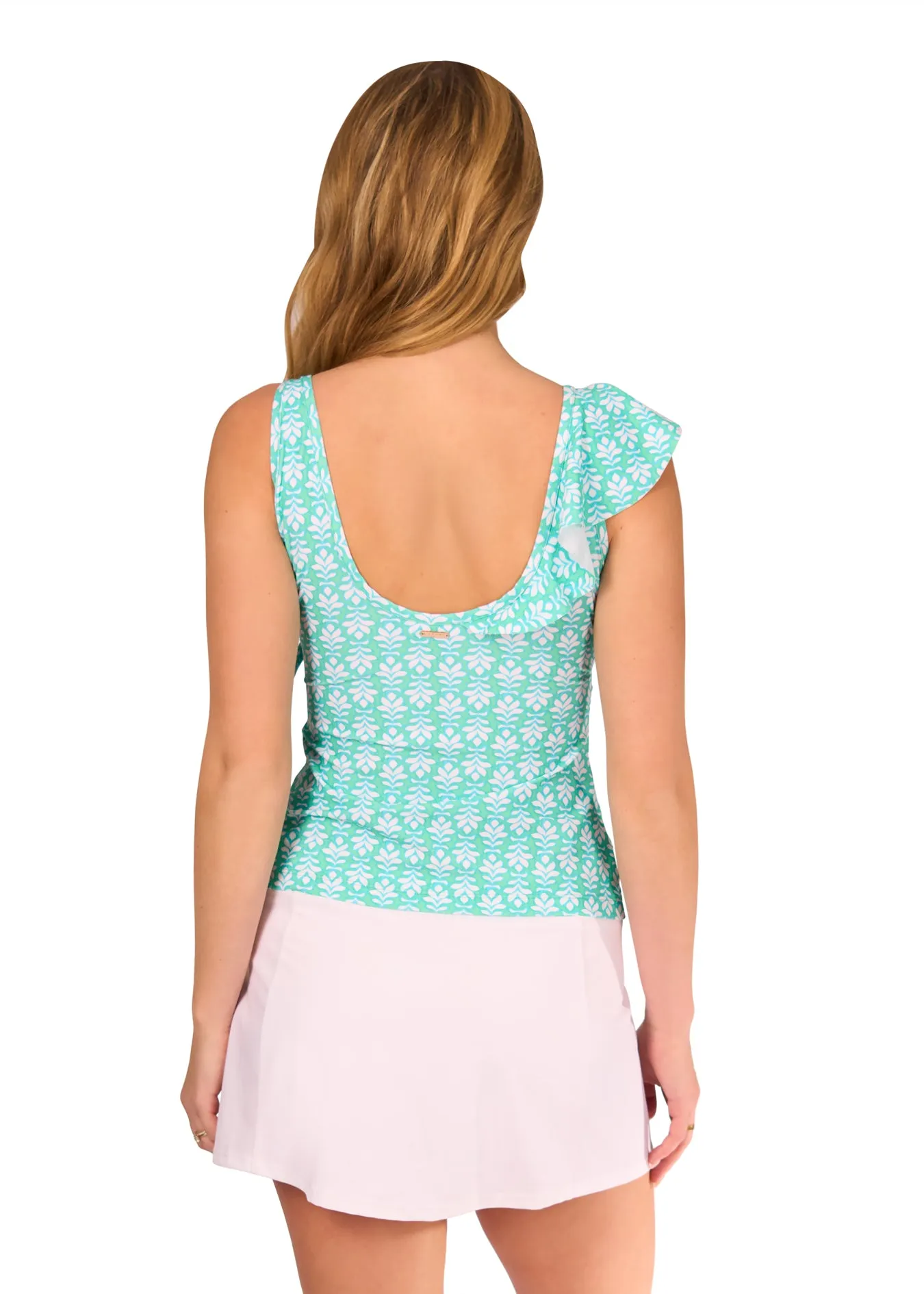 Cote d`Azur Ruffle Tankini Top