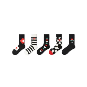 Dream Land All-season Women 5pcs Crew Socks Set