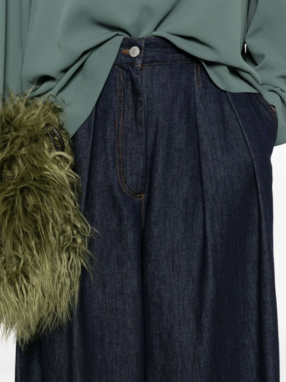 DRIES VAN NOTEN - Women Pleated Wide-Leg Pants