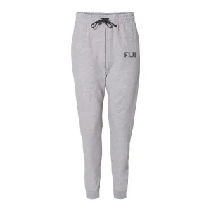 FIJI Heather Grey Contrast Joggers