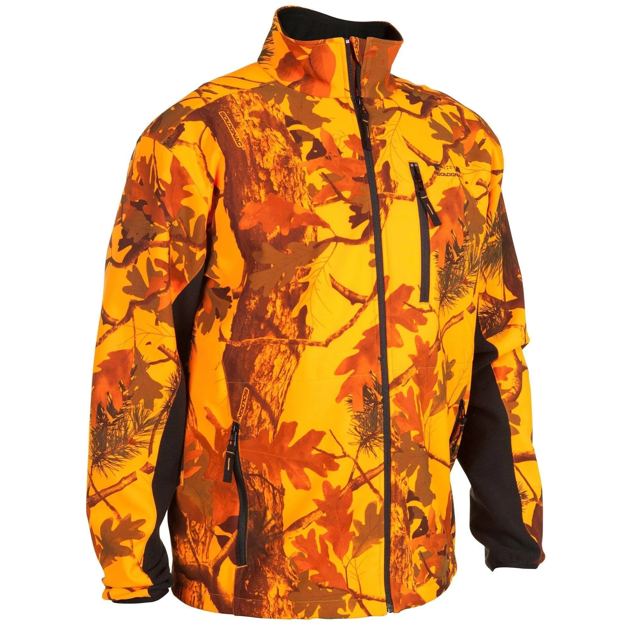 Hunting Jacket Softshell Neon Camo Sibir 500