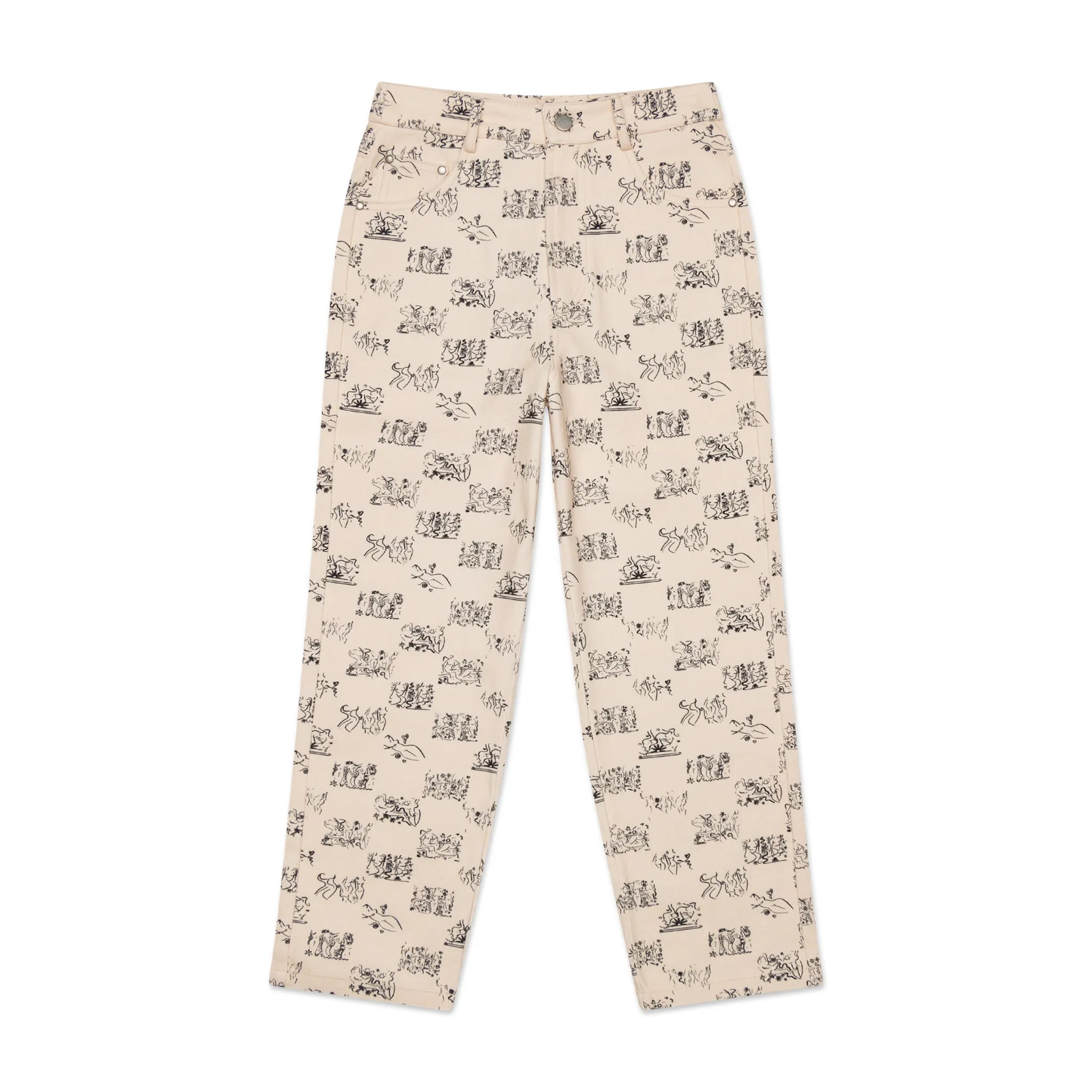 KUSAMA LADY BLOCK TWILL PANT