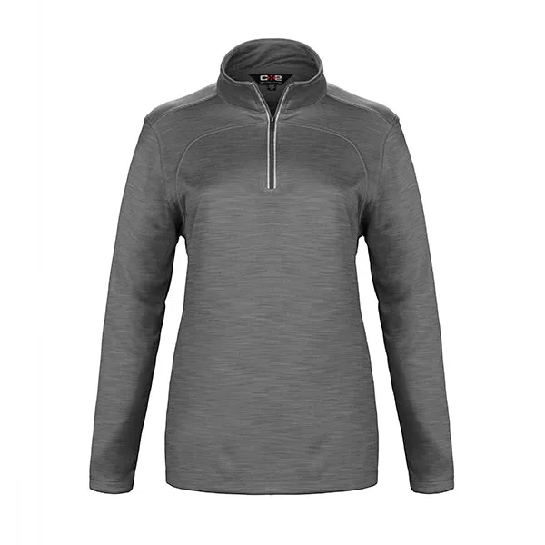 L00876 - Meadowbrook - Ladies Interlock 1/4 Zip Pullover