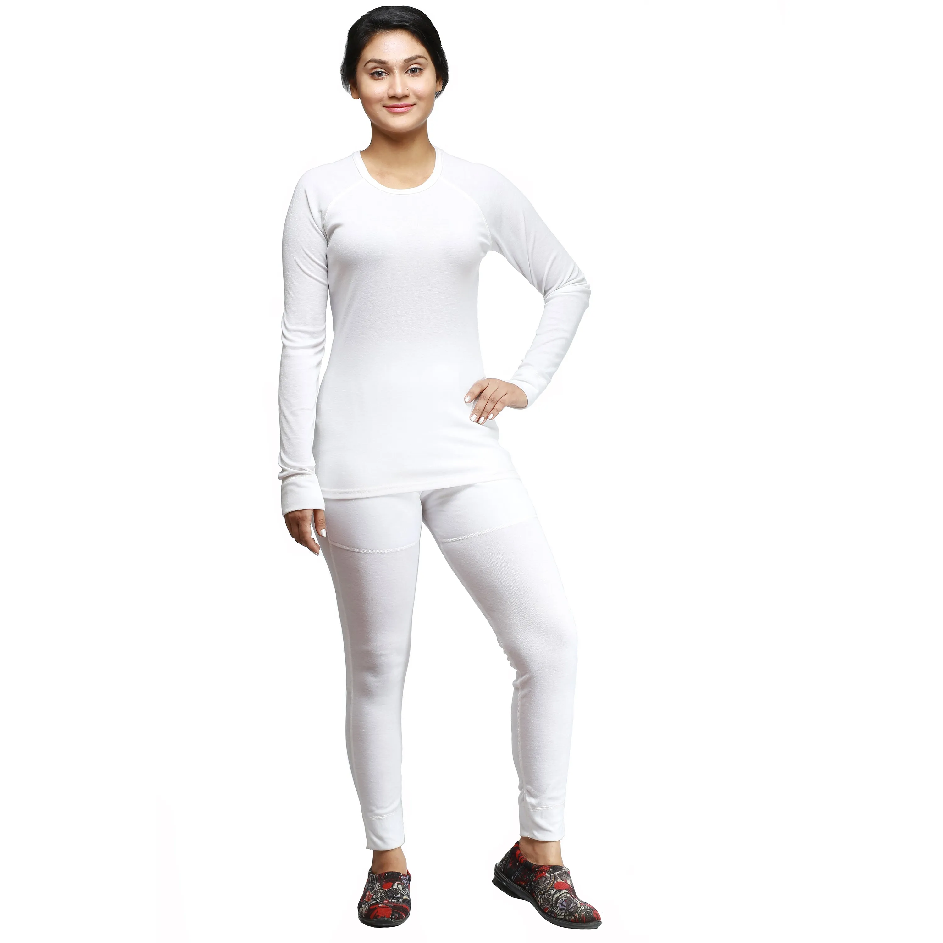 Ladies Winter Long Johns 2 Piece Thermal Underwear Set