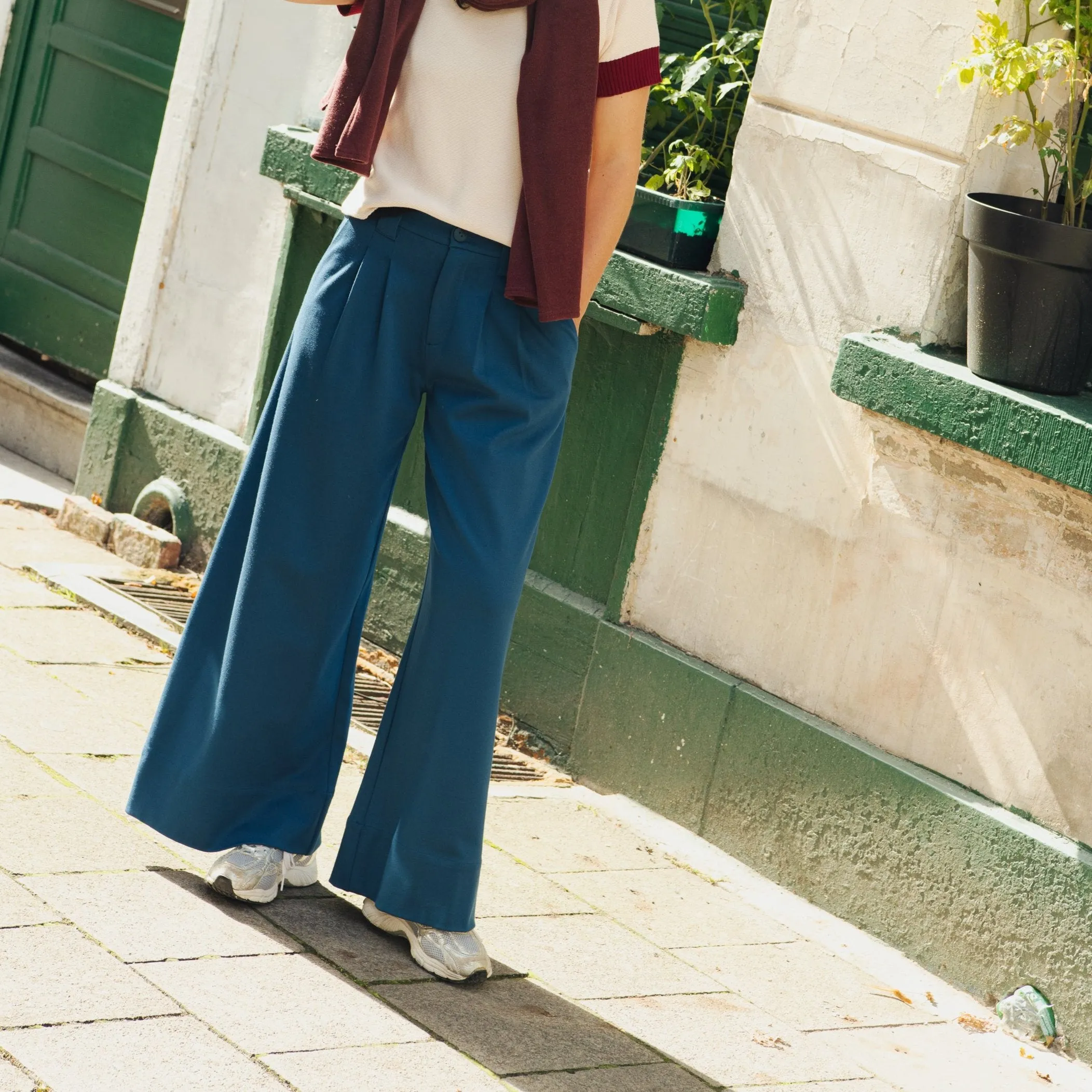 LAST ONE in 36 - Nia Trousers - Ocean Blue