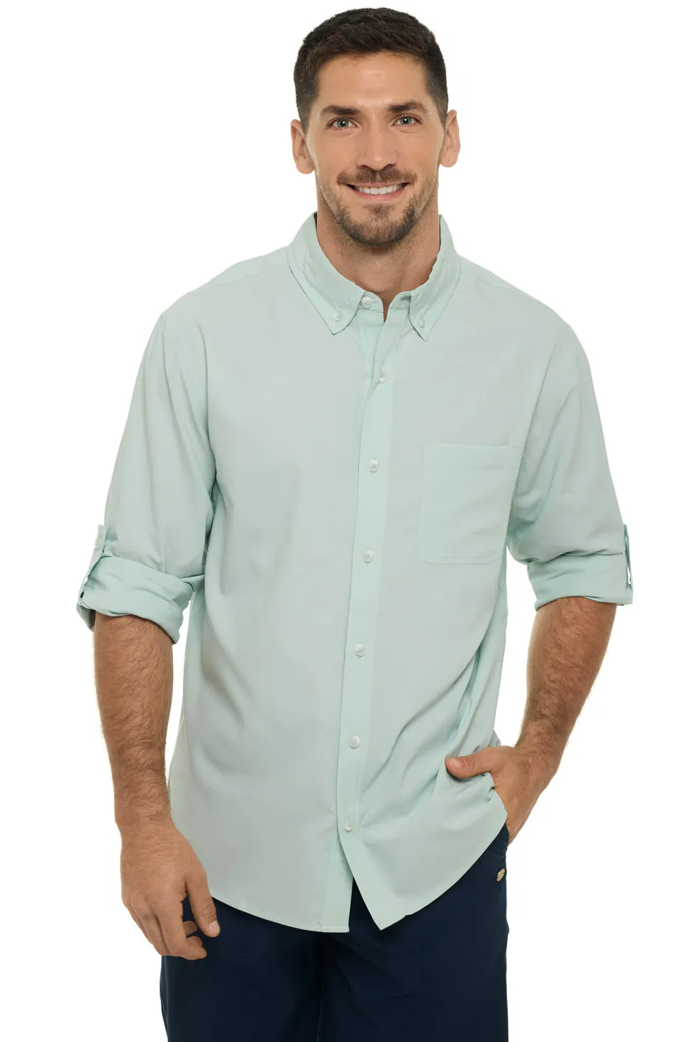 Men's Aricia Sun Shirt | Misty Aqua