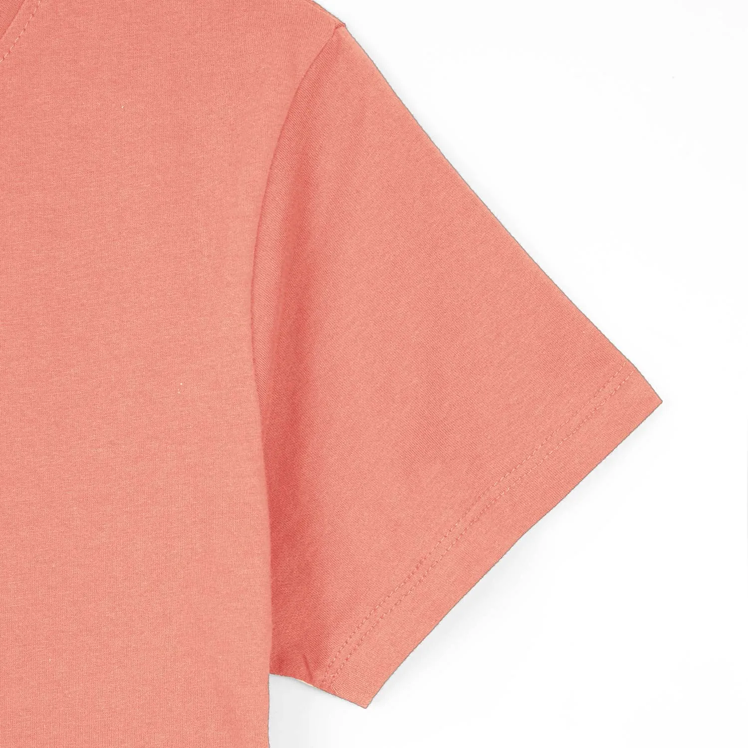 Peach color basic tee for Women