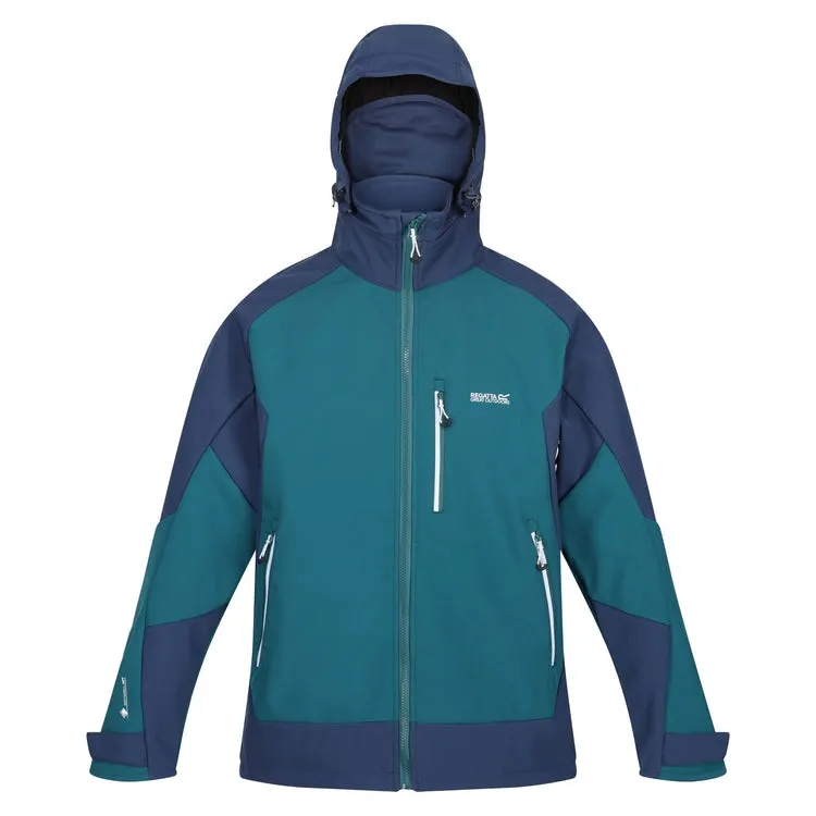 Regatta Mens Hewitts VII Hooded Lined Softshell Jacket