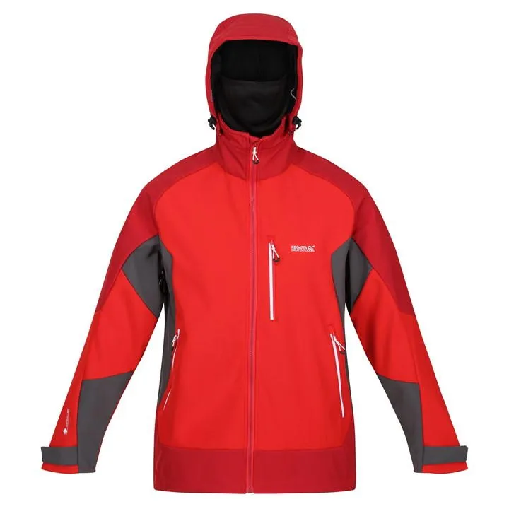 Regatta Mens Hewitts VII Hooded Lined Softshell Jacket