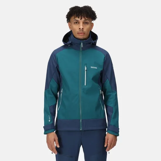 Regatta Mens Hewitts VII Hooded Lined Softshell Jacket