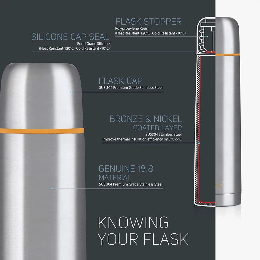 RELAX 350ML UTILITAIRE S/S THERMAL FLASK - ORANGE