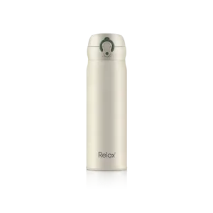 RELAX 500ML ELLISE STAINLESS STEEL THERMAL FLASK - CREAM