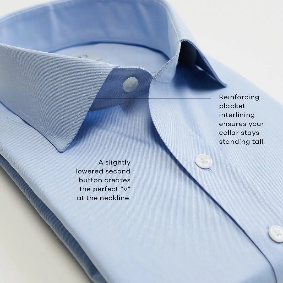 The Ice Blue Canon Performance Twill Custom Shirt