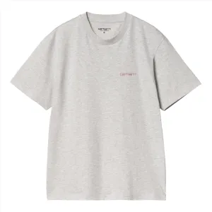 W' S/S SCRIPT EMBROIDERY T-SHIRT / CARHARTT WIP / ASH HEATHER