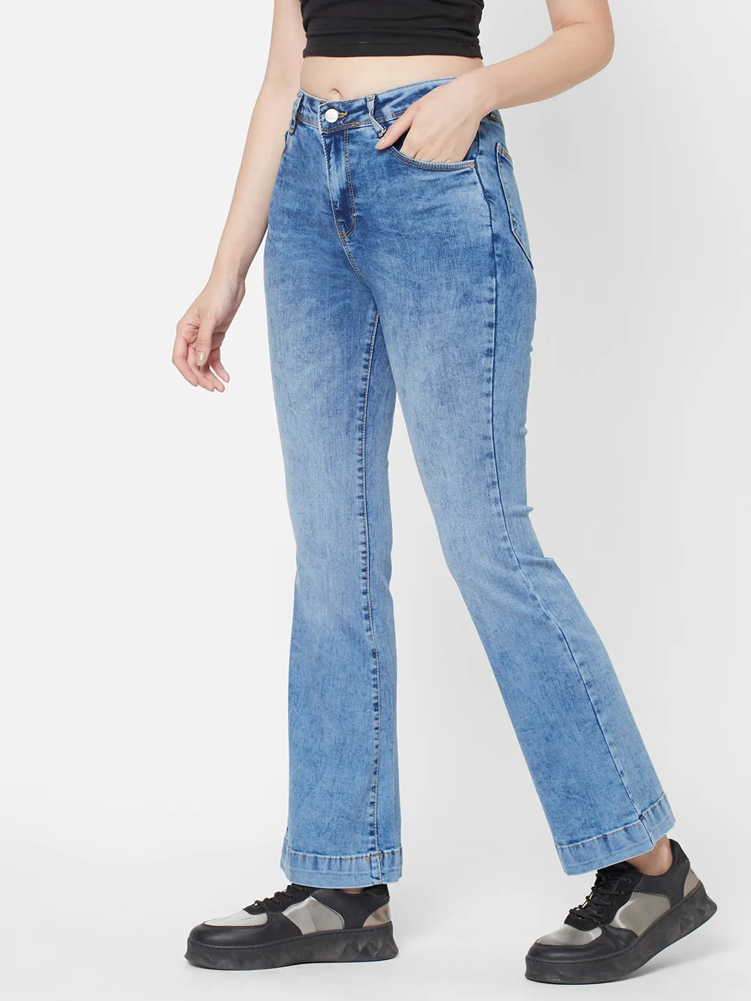 Women High-Rise Flare Jeans