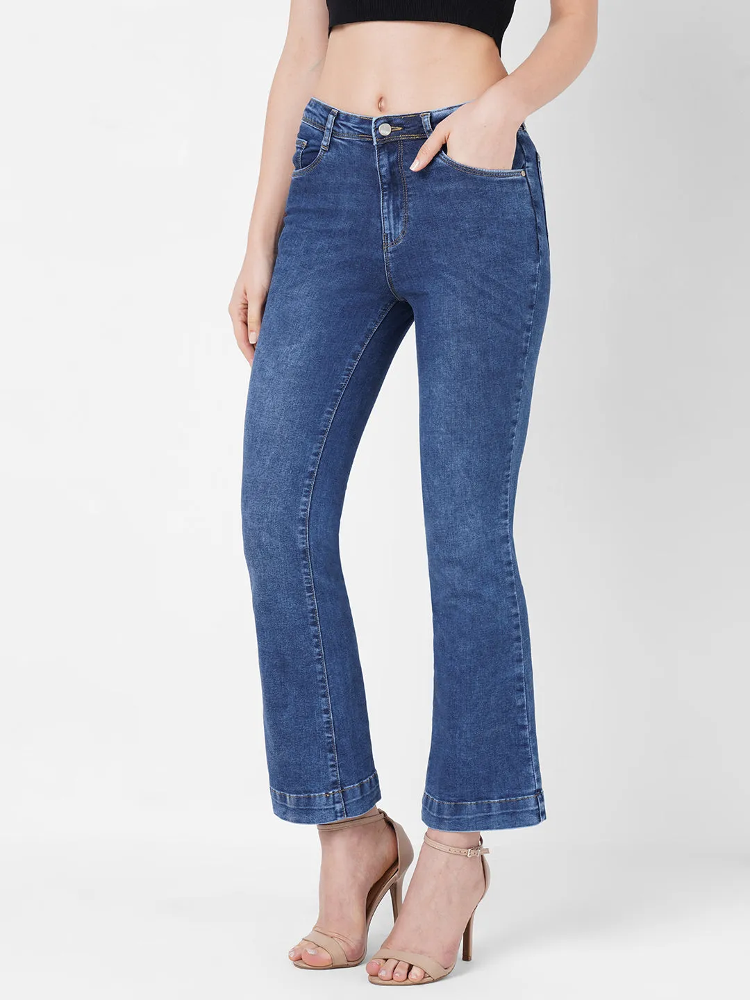 Women High-Rise Flare Jeans