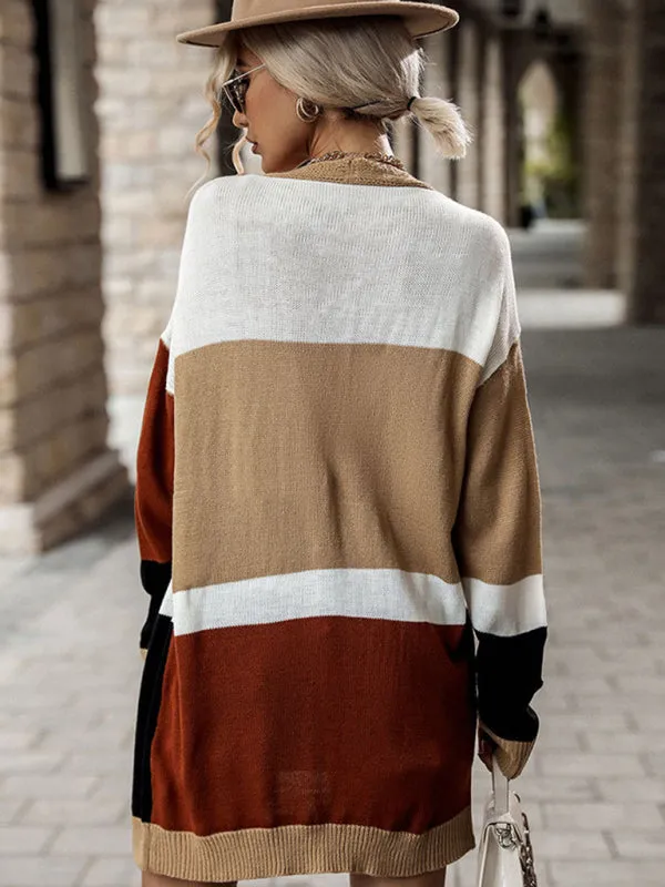 Women's Long Sleeve Thin Knit Cardigan Sweater